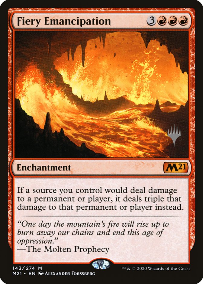 Fiery Emancipation (Promo Pack) [Core Set 2021 Promos] | Galactic Gamez