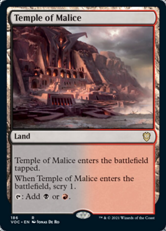 Temple of Malice [Innistrad: Crimson Vow Commander] | Galactic Gamez