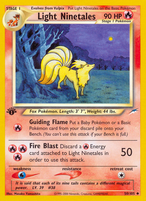 Light Ninetales (50/105) [Neo Destiny 1st Edition] | Galactic Gamez