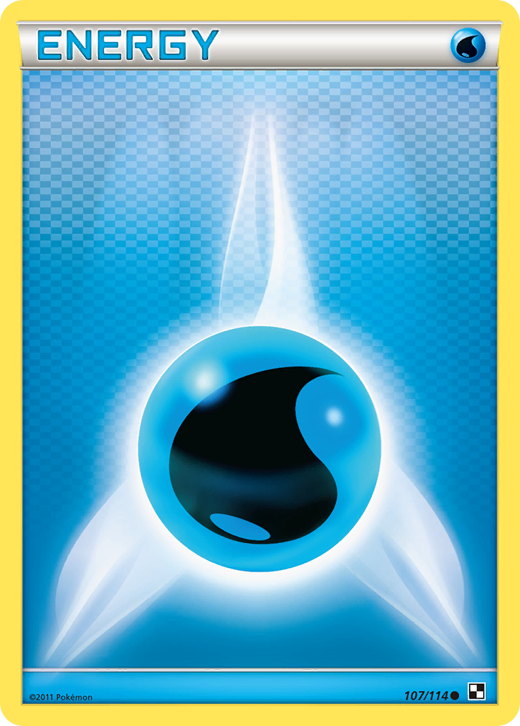 Water Energy (107/114) [Black & White: Base Set] | Galactic Gamez