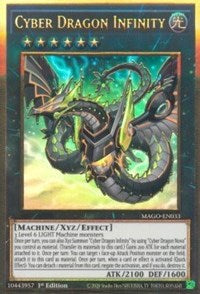 Cyber Dragon Infinity (Alternate Art) [MAGO-EN033] Gold Rare | Galactic Gamez