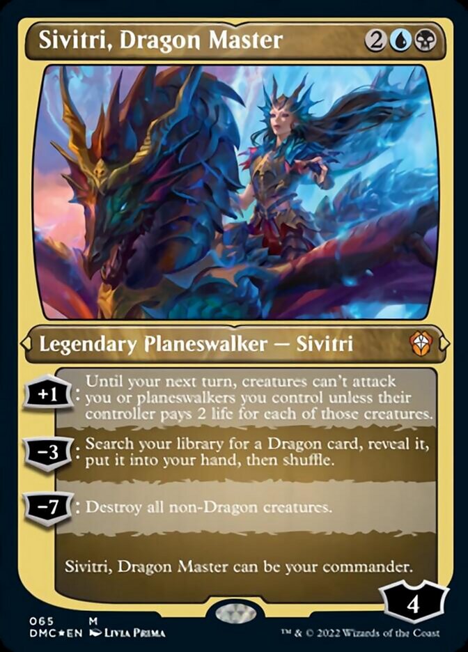 Sivitri, Dragon Master (Foil Etched) [Dominaria United Commander] | Galactic Gamez