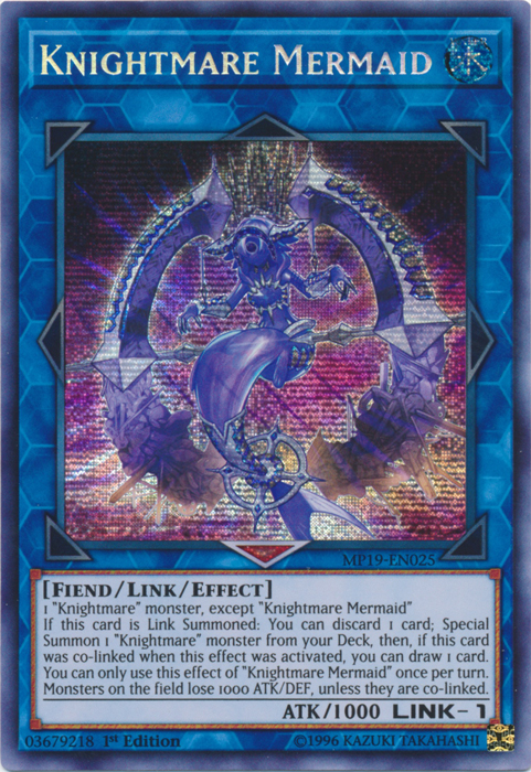 Knightmare Mermaid [MP19-EN025] Prismatic Secret Rare | Galactic Gamez