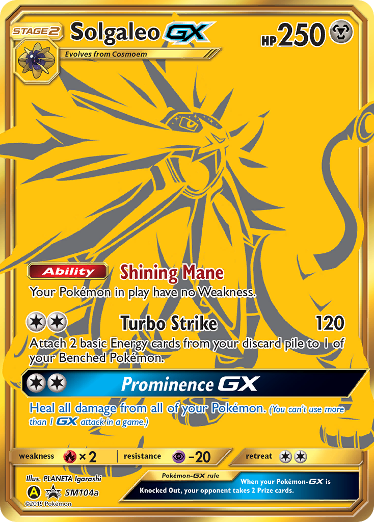 Solgaleo GX (SM104a) [Sun & Moon: Black Star Promos] | Galactic Gamez