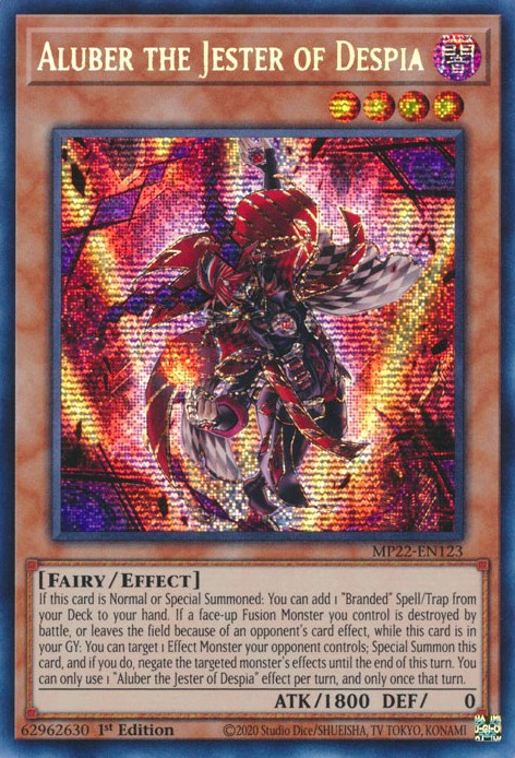 Aluber the Jester of Despia [MP22-EN123] Prismatic Secret Rare | Galactic Gamez