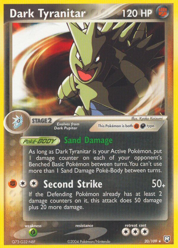 Dark Tyranitar (20/109) (Theme Deck Exclusive) [EX: Team Rocket Returns] | Galactic Gamez