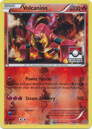 Volcanion (25/114) (League Promo) [XY: Steam Siege] | Galactic Gamez