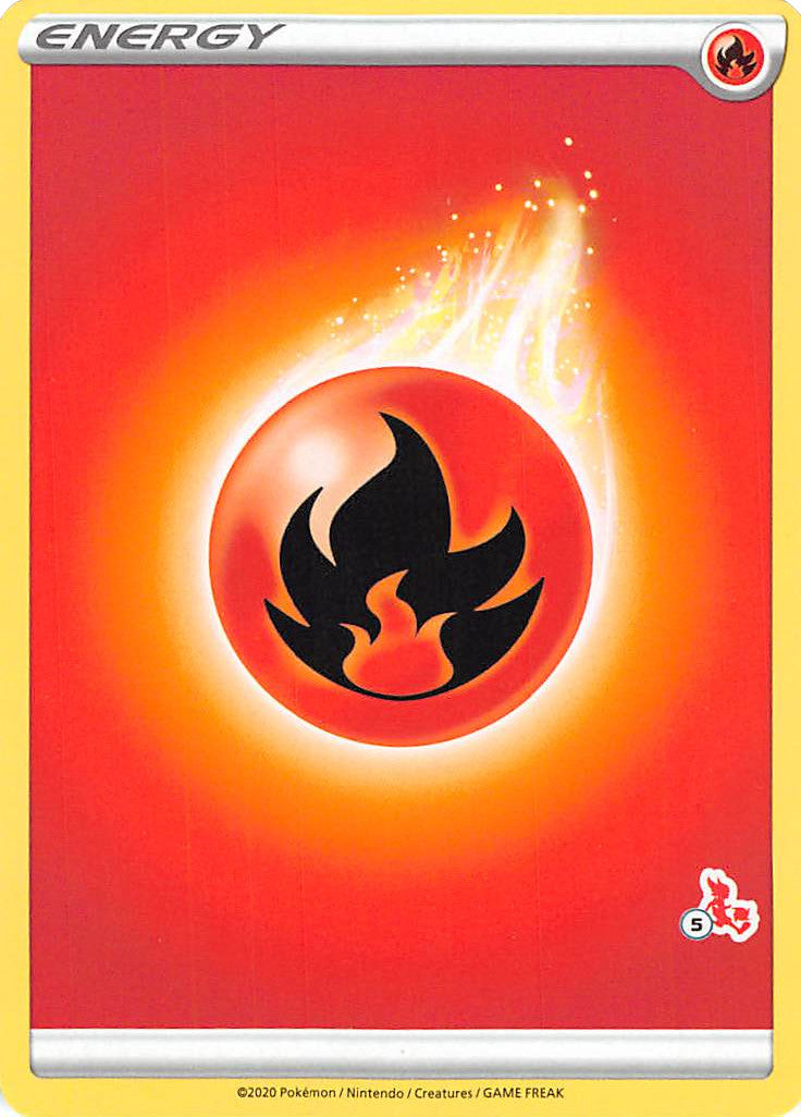 Fire Energy (Cinderace Stamp #5) [Battle Academy 2022] | Galactic Gamez