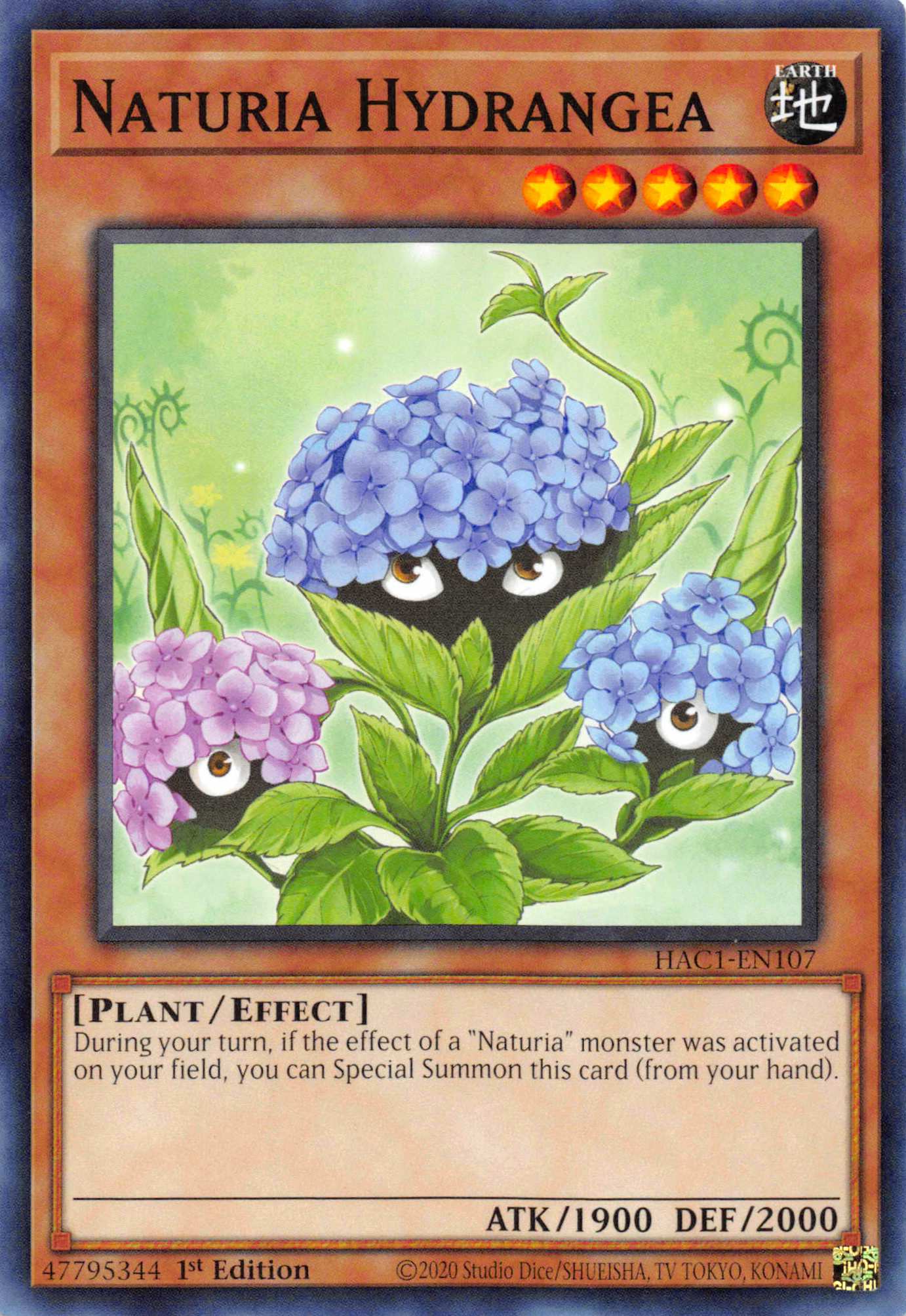 Naturia Hydrangea [HAC1-EN107] Common | Galactic Gamez