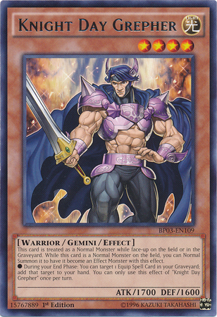 Knight Day Grepher [BP03-EN109] Rare | Galactic Gamez