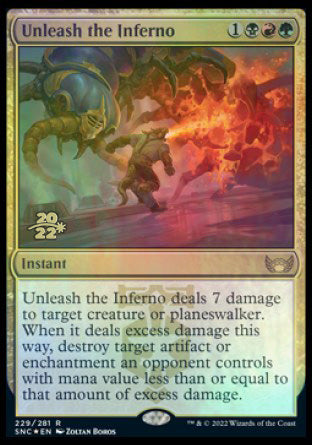 Unleash the Inferno [Streets of New Capenna Prerelease Promos] | Galactic Gamez