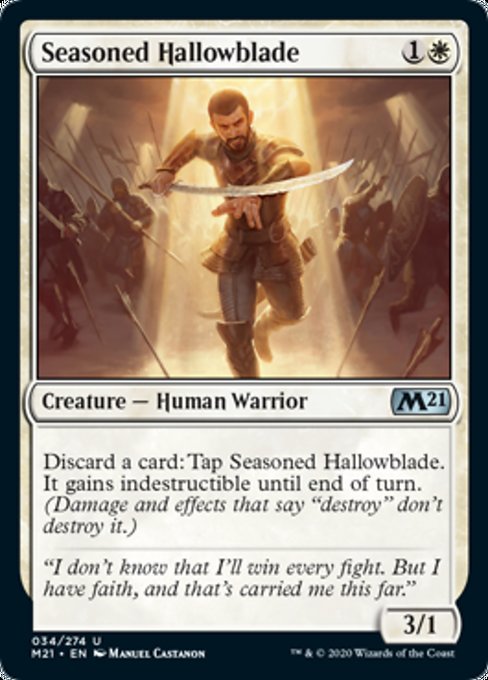 Seasoned Hallowblade [Core Set 2021] | Galactic Gamez