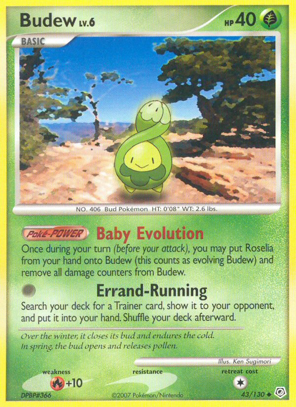 Budew (43/130) [Diamond & Pearl: Base Set] | Galactic Gamez