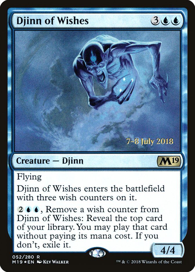 Djinn of Wishes  [Core Set 2019 Prerelease Promos] | Galactic Gamez