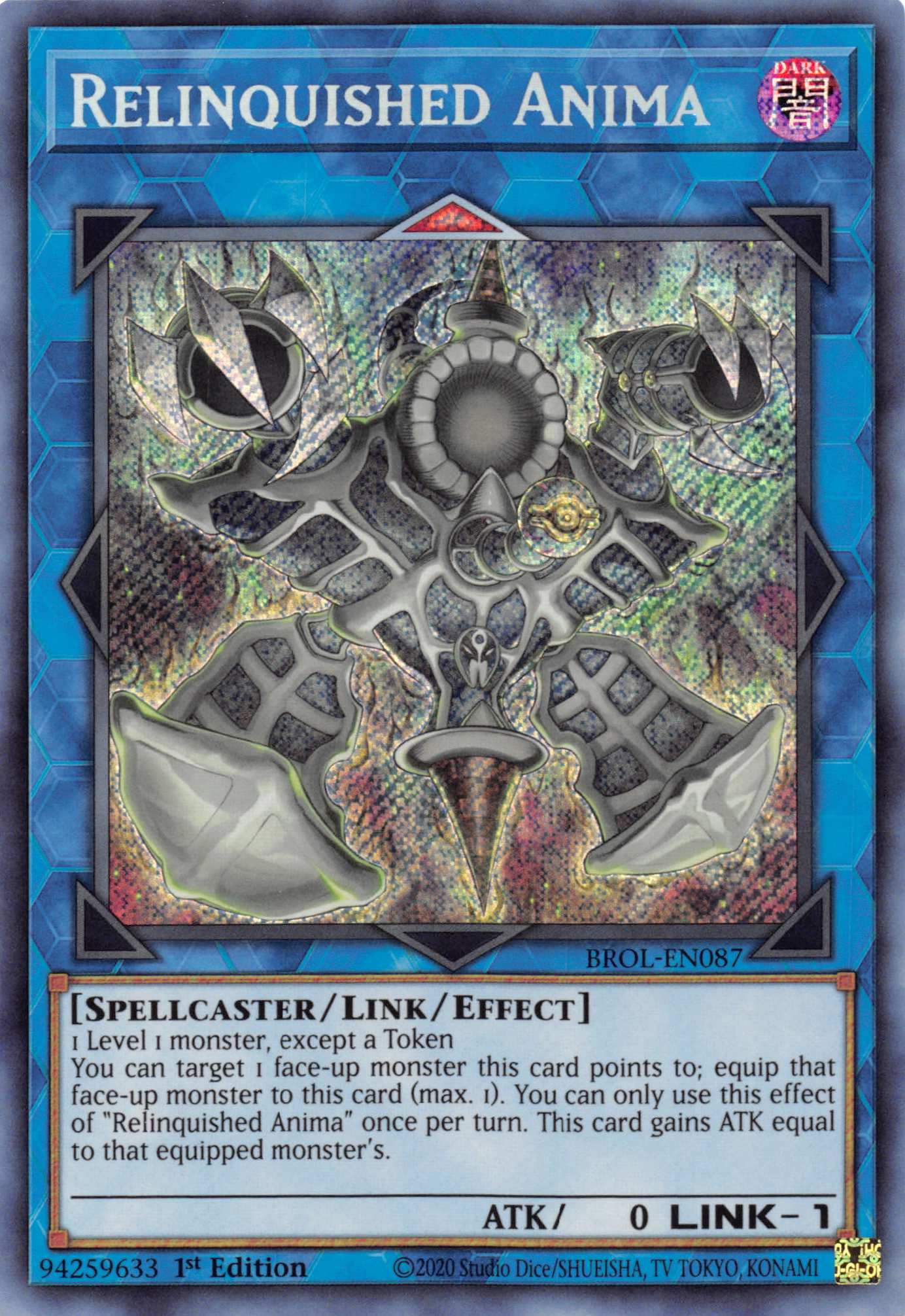 Relinquished Anima [BROL-EN087] Secret Rare | Galactic Gamez