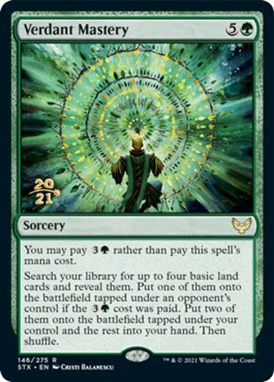 Verdant Mastery [Strixhaven: School of Mages Prerelease Promos] | Galactic Gamez
