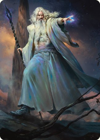 Saruman of Many Colors Art Card [The Lord of the Rings: Tales of Middle-earth Art Series] | Galactic Gamez