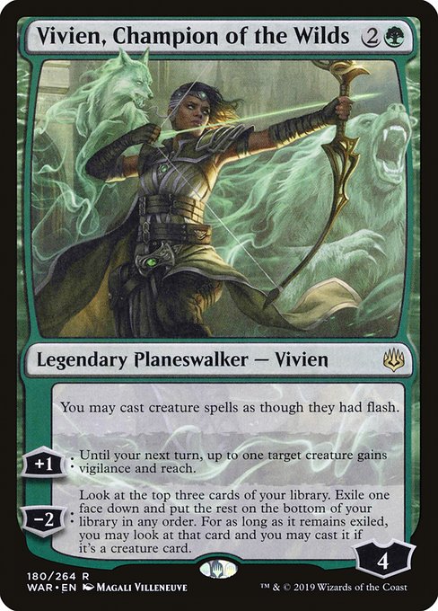 Vivien, Champion of the Wilds [War of the Spark] | Galactic Gamez