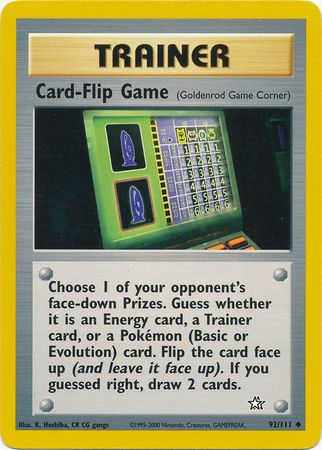 Card-Flip Game (92/111) [Neo Genesis Unlimited] | Galactic Gamez