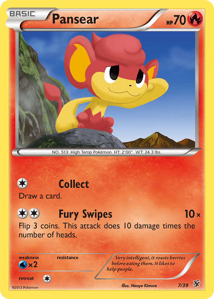 Pansear (7/39) [XY: Kalos Starter Set] | Galactic Gamez