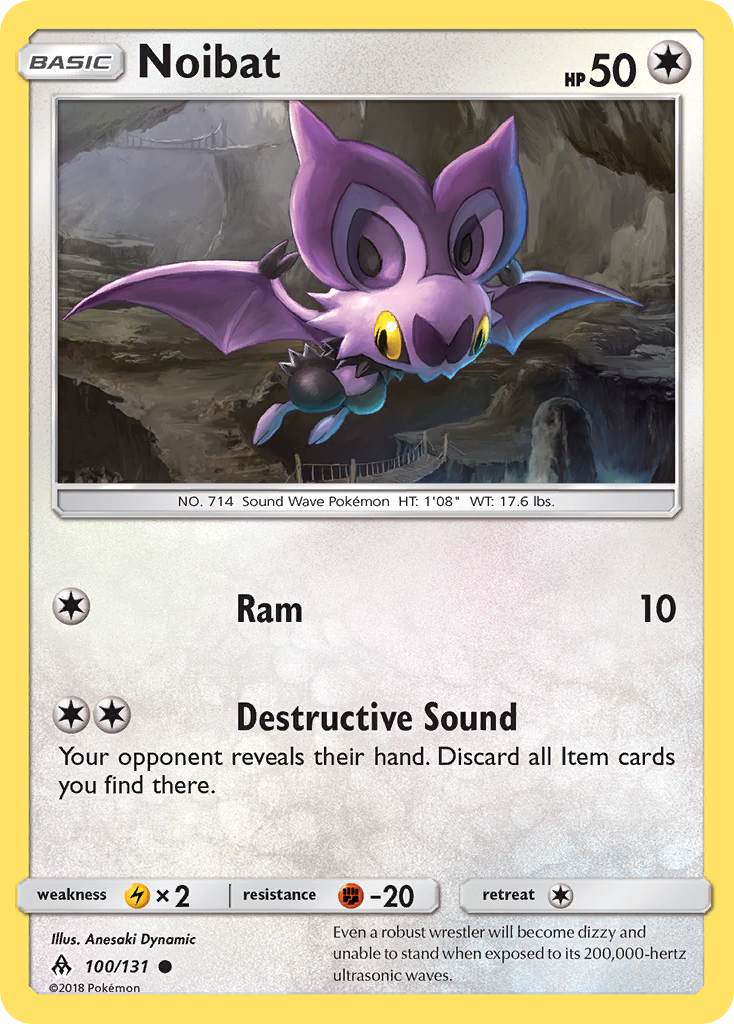 Noibat (100/131) [Sun & Moon: Forbidden Light] | Galactic Gamez