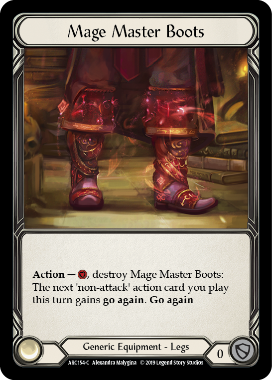 Mage Master Boots [ARC154-C] 1st Edition Cold Foil | Galactic Gamez