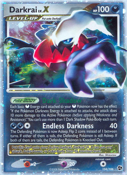 Darkrai LV.X (104/106) [Diamond & Pearl: Great Encounters] – Galactic Gamez
