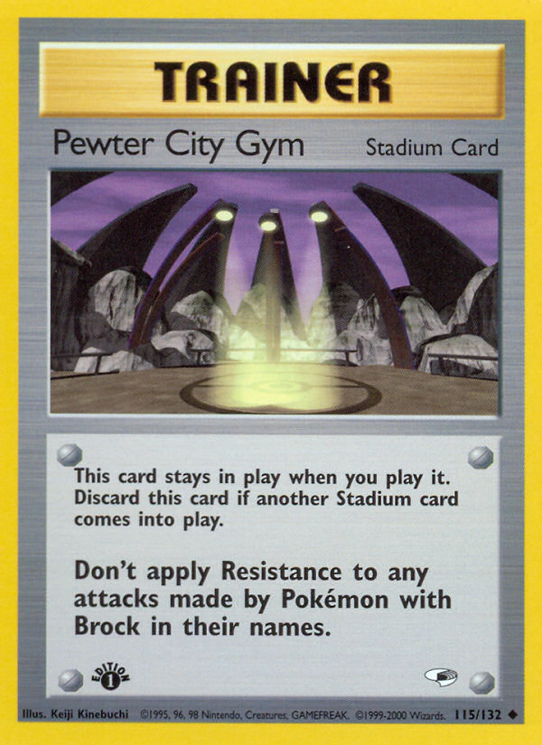 Pewter City Gym (115/132) [Gym Heroes 1st Edition] | Galactic Gamez