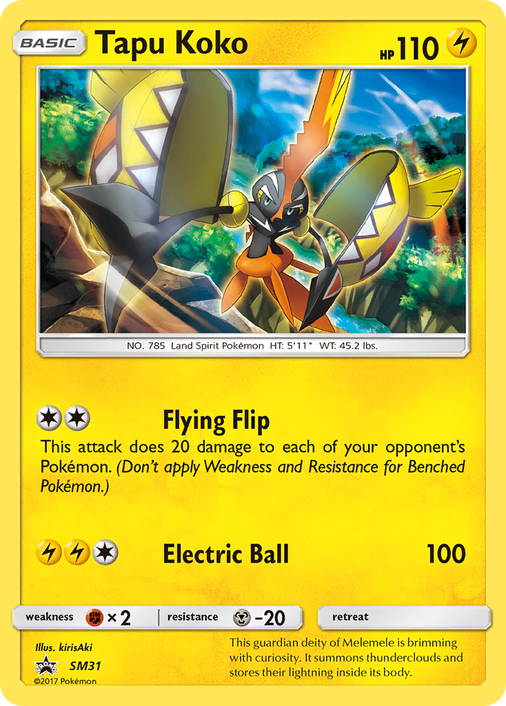 Tapu Koko (SM31) [Sun & Moon: Black Star Promos] | Galactic Gamez