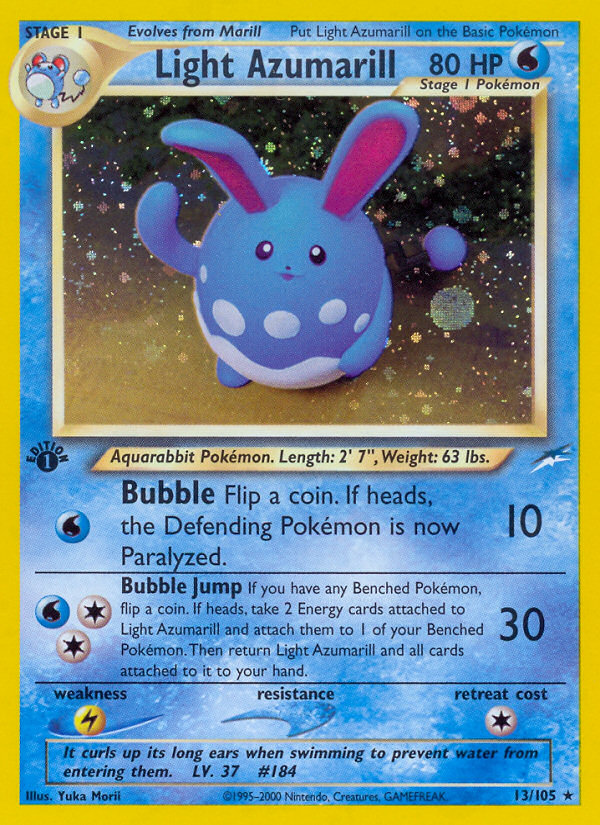 Light Azumarill (13/105) [Neo Destiny 1st Edition] | Galactic Gamez