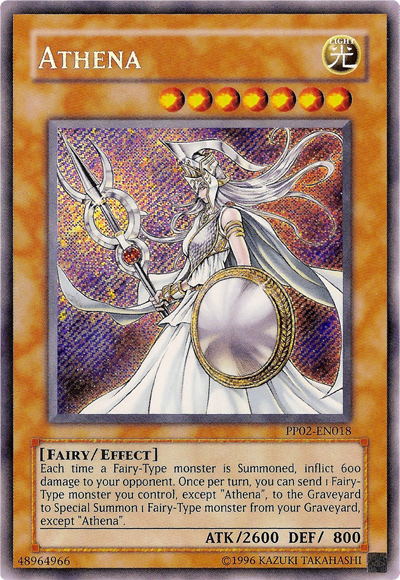 Athena [PP02-EN018] Secret Rare | Galactic Gamez