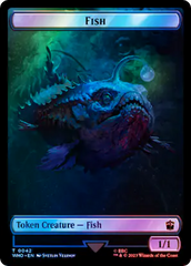 Fish // Mark of the Rani Double-Sided Token (Surge Foil) [Doctor Who Tokens] | Galactic Gamez