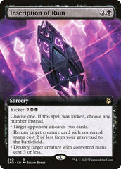 Inscription of Ruin (Extended Art) [Zendikar Rising] | Galactic Gamez