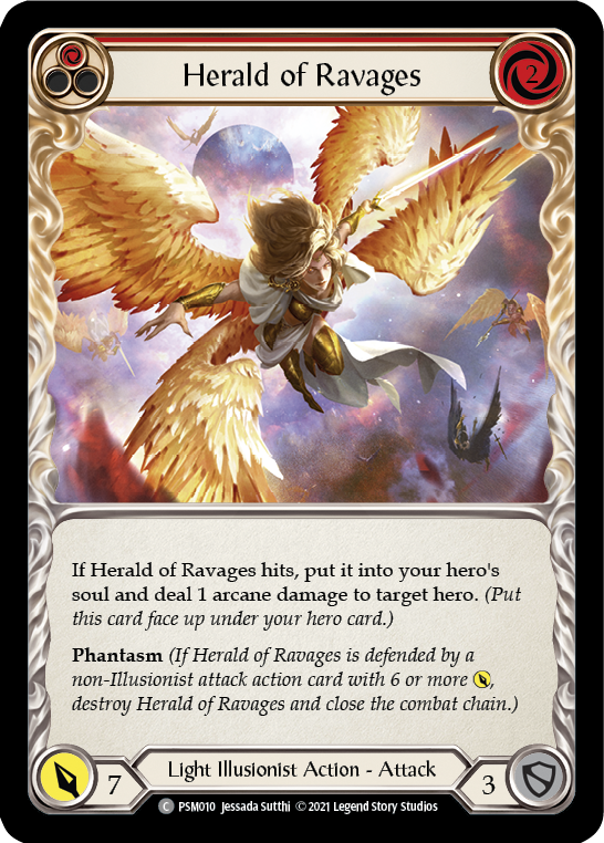 Herald of Ravages (Red) [PSM010] (Monarch Prism Blitz Deck) | Galactic Gamez