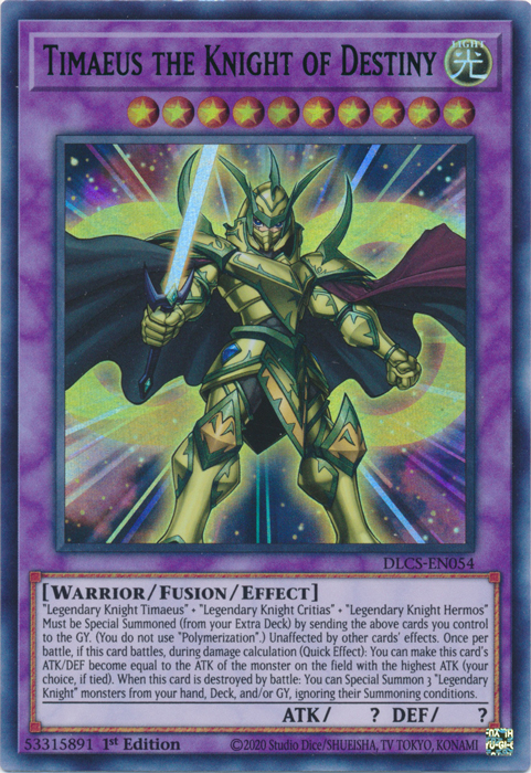 Timaeus the Knight of Destiny (Purple) [DLCS-EN054] Ultra Rare | Galactic Gamez