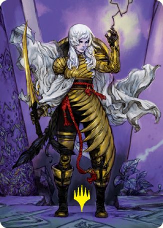 The Wandering Emperor 1 Art Card (Gold-Stamped Signature) [Kamigawa: Neon Dynasty Art Series] | Galactic Gamez