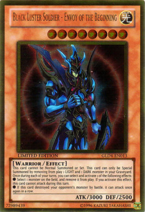 Black Luster Soldier - Envoy of the Beginning [GLD4-EN013] Gold Rare | Galactic Gamez