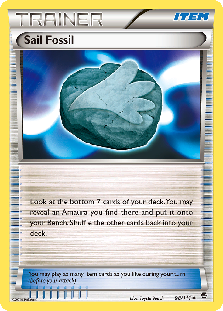 Sail Fossil (98/111) [XY: Furious Fists] | Galactic Gamez