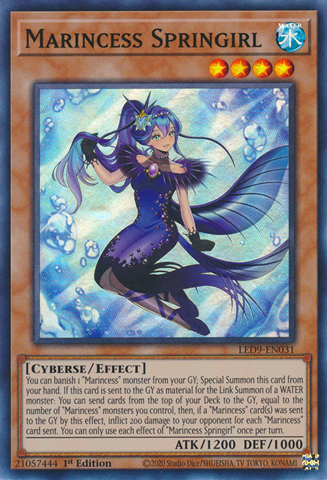 Marincess Springirl [LED9-EN031] Super Rare | Galactic Gamez