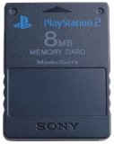 8MB Memory Card - Playstation 2 Navy Blue | Galactic Gamez