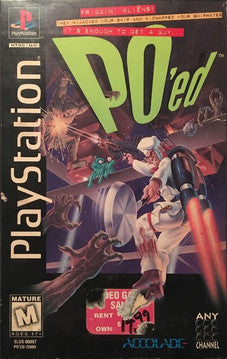 PO'ed [Long Box] - Playstation | Galactic Gamez