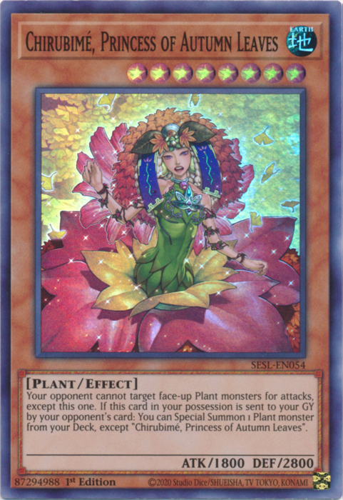 Chirubime, Princess of Autumn Leaves [SESL-EN054] Super Rare | Galactic Gamez