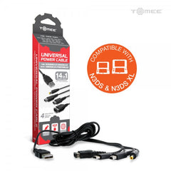 Tomee Universal Power Cable for New 2DS XL/ New 3DS/ New 3DS XL/ 2DS/ 3DS XL/ 3DS/ DSi XL/ DSi/ DS Lite/ DS/ GBA SP/ PSP 3000/ PSP 2000/ PSP 1000 | Galactic Gamez