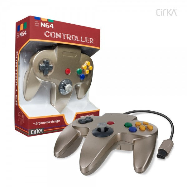 N64 CirKa Controller (Gold) | Galactic Gamez