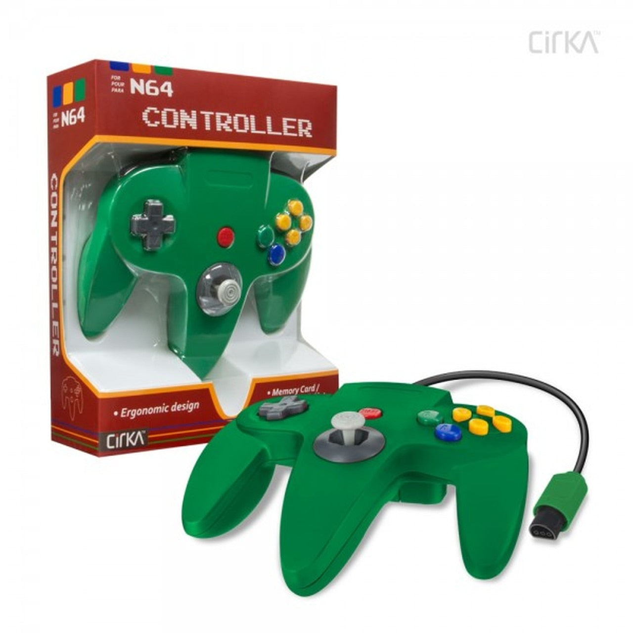 N64 CirKa Controller (Green) | Galactic Gamez