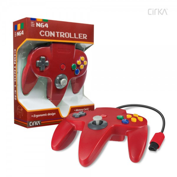 N64 CirKa Controller (Red) | Galactic Gamez