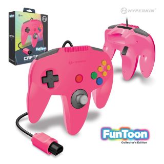 "Captain" Premium Controller For N64® Funtoon Collector's Edition (Princess Pink) - Hyperkin | Galactic Gamez