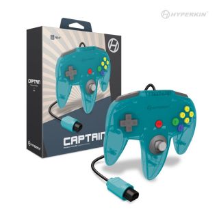 "Captain" Premium Controller For N64® (Turquoise) - Hyperkin | Galactic Gamez