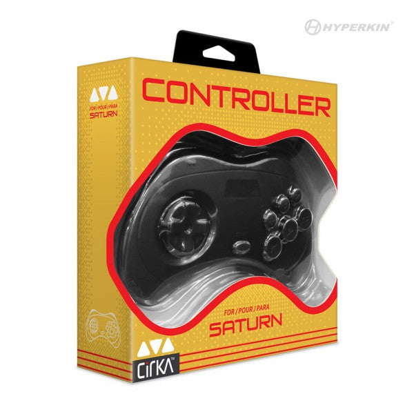 Controller for Saturn (Black) - CirKa | Galactic Gamez