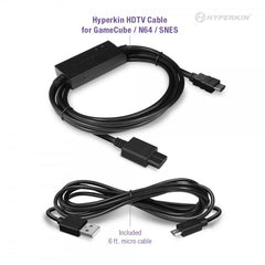 3-In-1 HDTV Cable for GameCube/ N64/ SNES - Hyperkin | Galactic Gamez